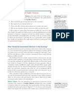 The Four Questions of Public Finance: When Should The Government Intervene in The Economy?