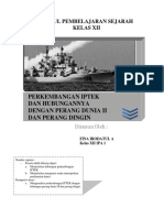 Modul Pembelajaran Sejarah Perkembangan Iptek Dan Hubungannya Dengan Perang Dunia II Dan Perang Dingin