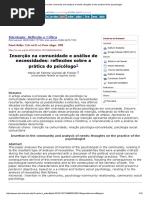 Maria de Fátima Freitas Quintal; Psicologia Social Comunitária, Na Comunidade