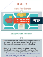 LL Realty - Type of Growth Financing