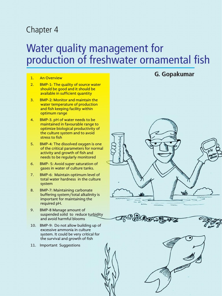 Water Quality Management For Production of Freshwater Ornamental SH