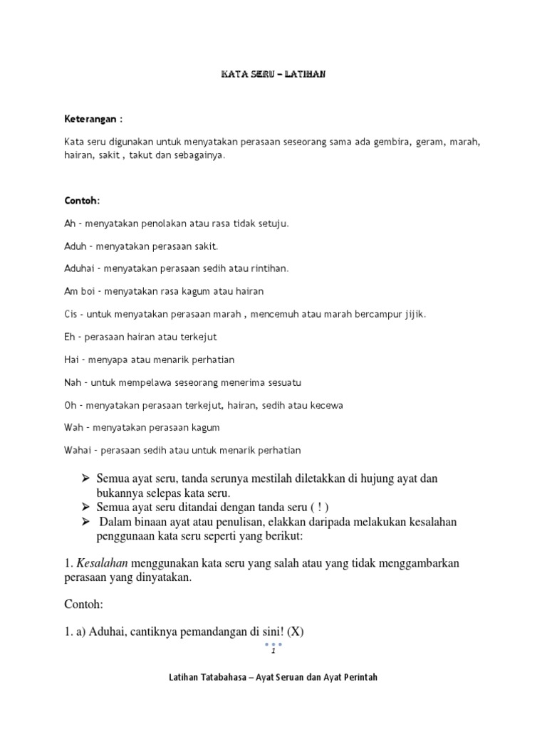 Kata Seru Pdf