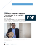 Print José Paulo Cavalcanti e as Histórias “Inacreditáveis” de Um Escritório de Advogados – Observador