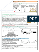 Cours 2 - Travail Et Puissance D'une Force