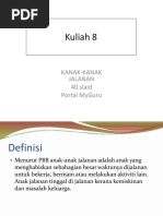 Kuliah 8 Kanak-Kanak Jalanan