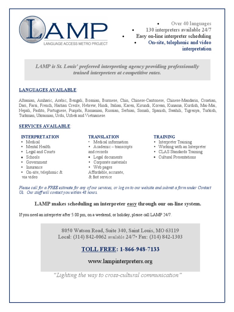 Multilingual Interpretation Services | PDF | Language Interpretation ...