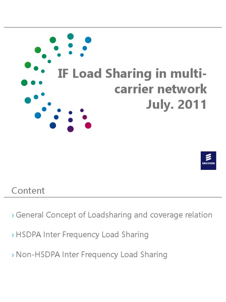 If Load Sharing in Multi-Carrier Network | PDF | High Speed Packet ...