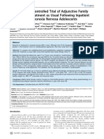 A Randomized Controlled Trial of Adjunctive Family Therapy and Treatment As Usual Following Inpatient Treatment For Anorexia Nervosa Adolescents