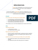 Ability Modal Verbs