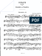 Reger Max Sonate Pour Clarinette Et Piano Op 49 No1 31320