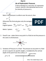 Principles of Hydrostatic Pressure