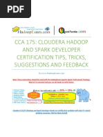 CCA175 Cloudera Hadoop and Spark Developer Tips and Tricks