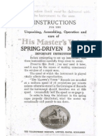 HMV Instruction Booklet 1923