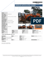 Hitachi LX 150 Super Wheeled Articulated Loader: Asset Details