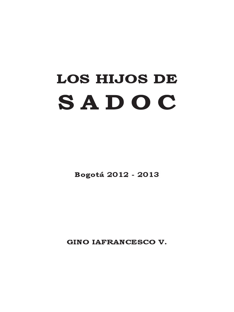 Los Hijos de Sadoc | PDF | antecristo | Cristo (título)