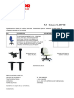 Cotizacion Silla Ejecutiva