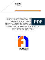 Fondonorma - Directrices Generales Haccp PDF
