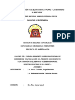 Calidad Del Cuidado Brindado Por El Profesional de Enfermería y Satisfacción Del Paciente Con Respecto A La Atención en El Servicio de Emergencia