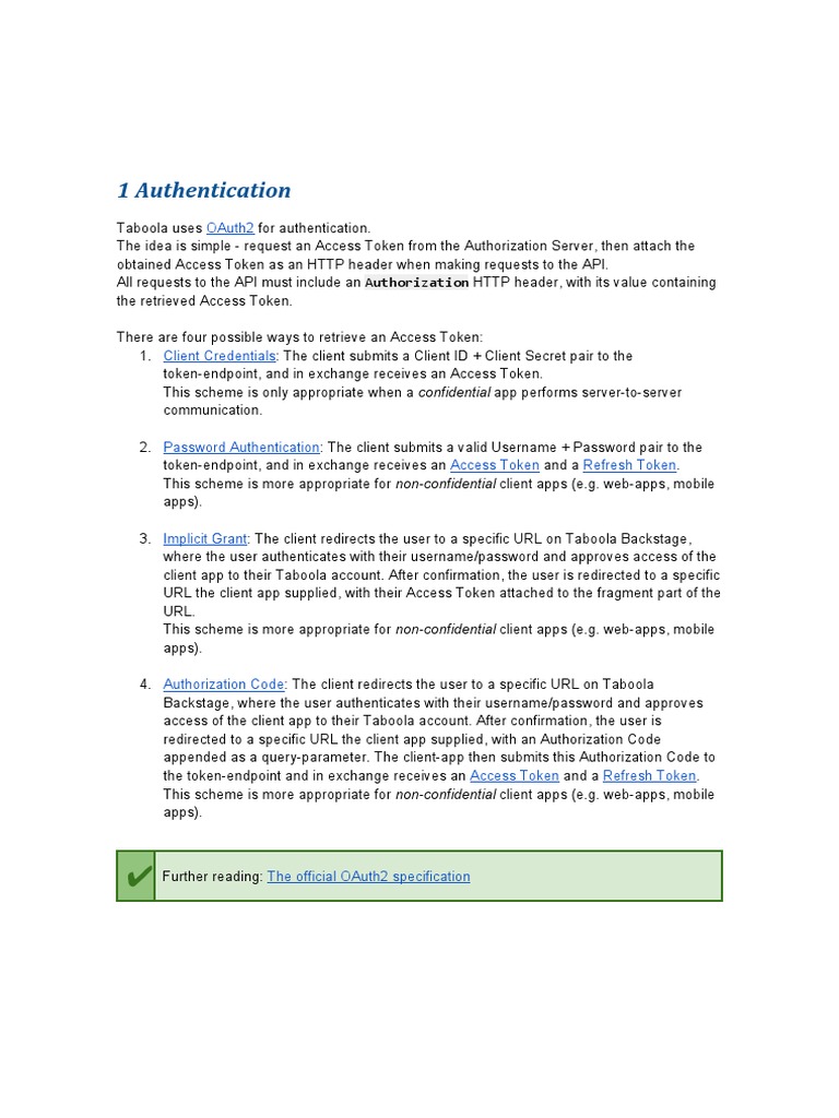 Backstage API - Authentication and General API Usage | PDF | Http ...
