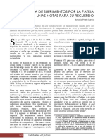 La Medalla de Sufrimientos Por La Patria Unas Notas para Su Recuerdo