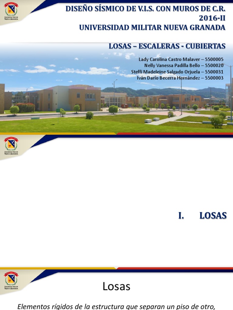 02. Losas - Escaleras - Cubiertas | Colombia | Diseño arquitectonico