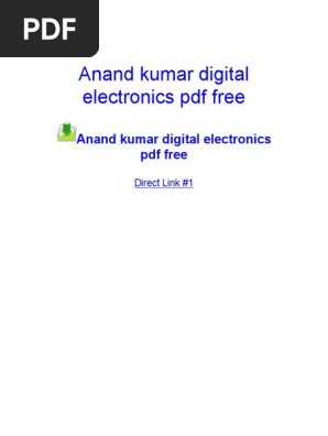 Digital electronics book by anand kumar pdf free download windows 7