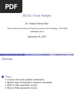 EE-211 Circuit Analysis: Dr. Hadeed Ahmed Sher