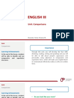 English Iii: Unit: Comparisons