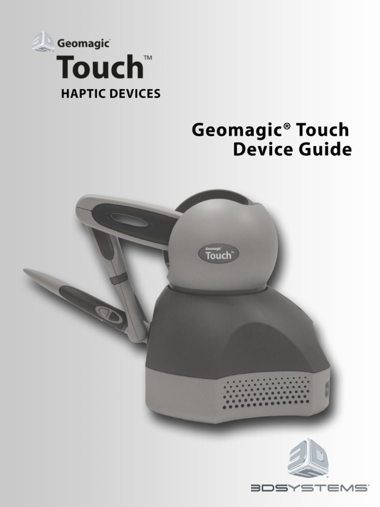 GeomagicTouch Device Guide PDF Electrical Connector Computer Network