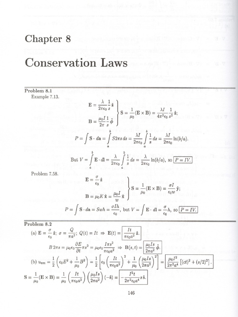 Introduction To Electrodynamics (Solutions) - ch08 PDF | PDF | Force ...