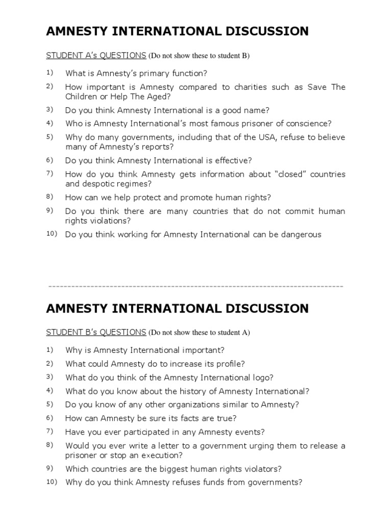 Amnesty International | PDF | Amnesty International | Human Rights