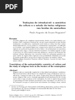 Traduções Do Intraduzível - A Semiótica Da Cultura e o Estudo de Textos Religiosos Nas Bordas Da Semiosfera