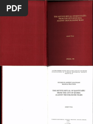 Ahmet Unal Hanti Tassu Pdf Hittites Magic Paranormal