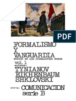 Formalismo y Vanguardia Volumen I