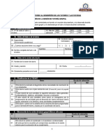 Fichas de Monitoreo Grupal, Individual y Familias