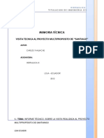 Informacion Técnica Del Proyecto Riego Santiago