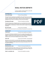 Financial Ratio Calculator