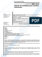 NBR 14518 Sistemas de Ventilacao para Cozinhas Profissionais PDF