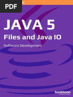 Java 5 Files and Java Io