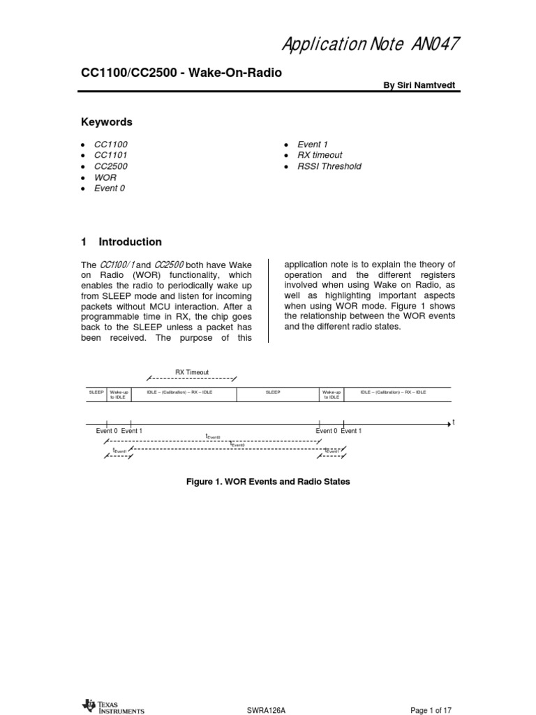 Aplication Note AN047 | PDF