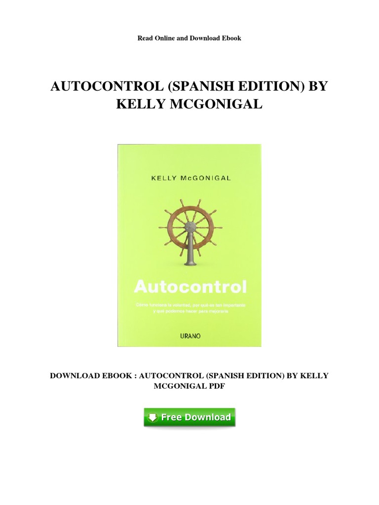Autocontrol: Fuerza y Estrategias | PDF | E Books | Psychology
