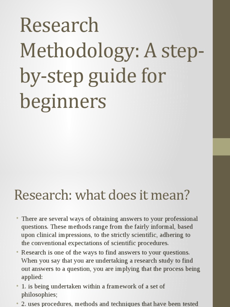 Research Methodology Level Of Measurement Scientific Method