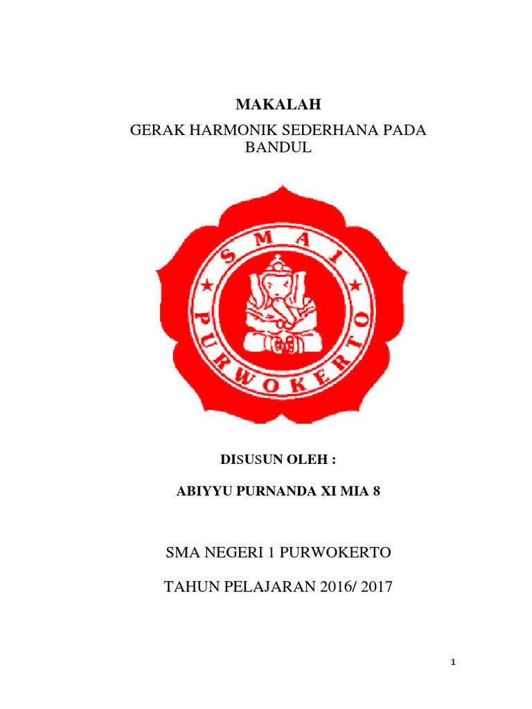 Makalah Gerak Harmonik Sederhana