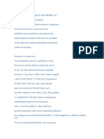 Relation of Sediment Transport To