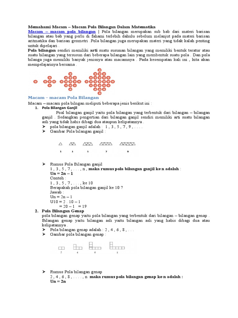 Pola Bilangan
