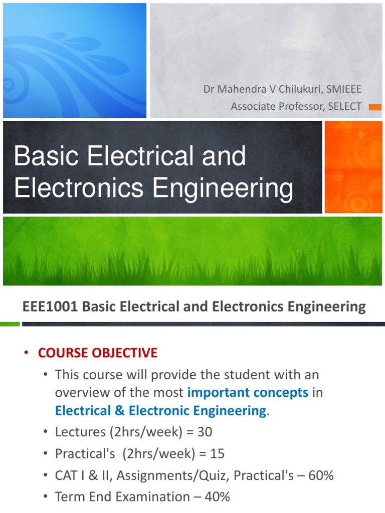 Overview of Basic Electrical Engineering | PDF | Science & Mathematics ...