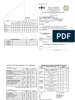 DepEd Form 138-A Report Card