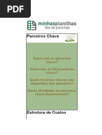 Planilha Modelo Canvas de Negócio