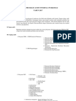 Rencana Program Audit Internal Puskesmas