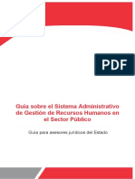 MINJUS DGDOJ Guía Sobre El Sistema Administrativo Servir